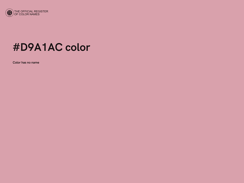 #D9A1AC color image