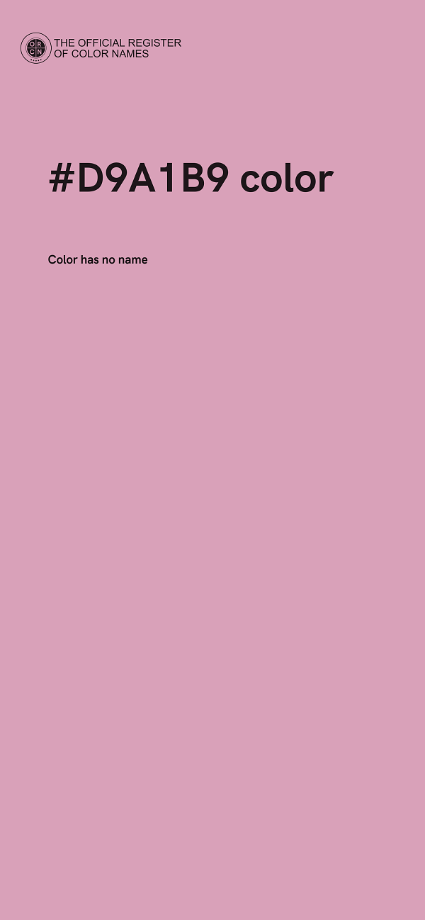 #D9A1B9 color image