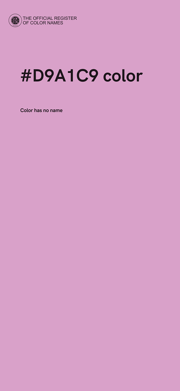 #D9A1C9 color image