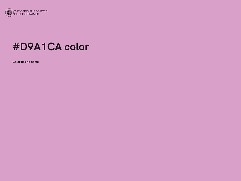 #D9A1CA color image