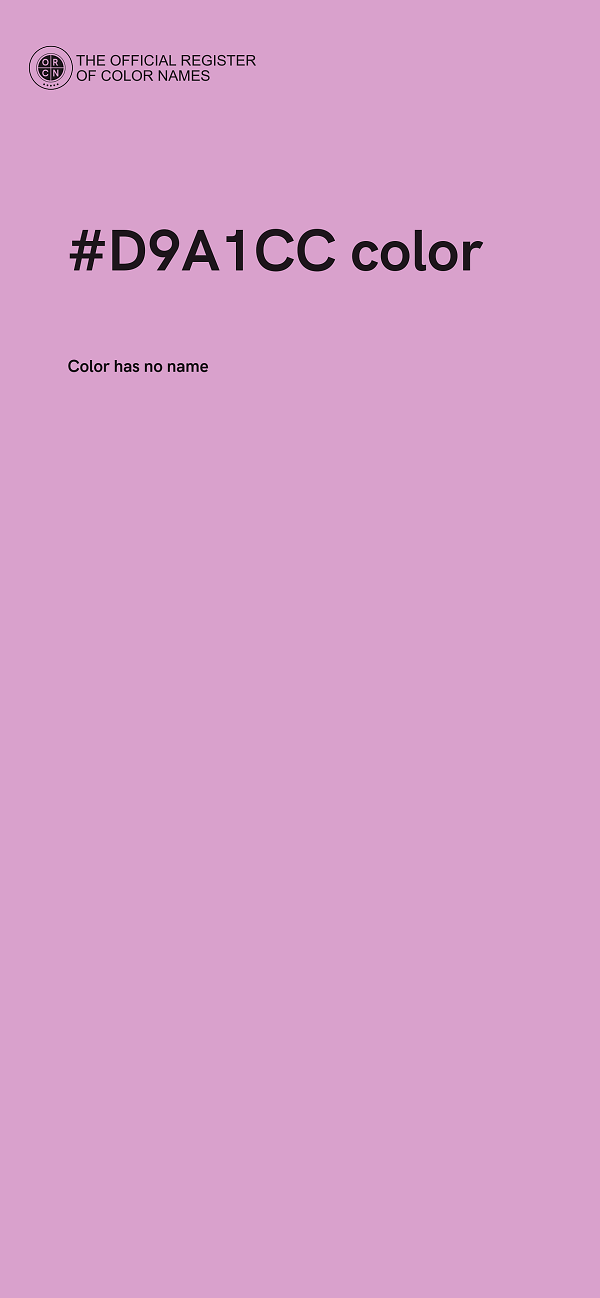 #D9A1CC color image