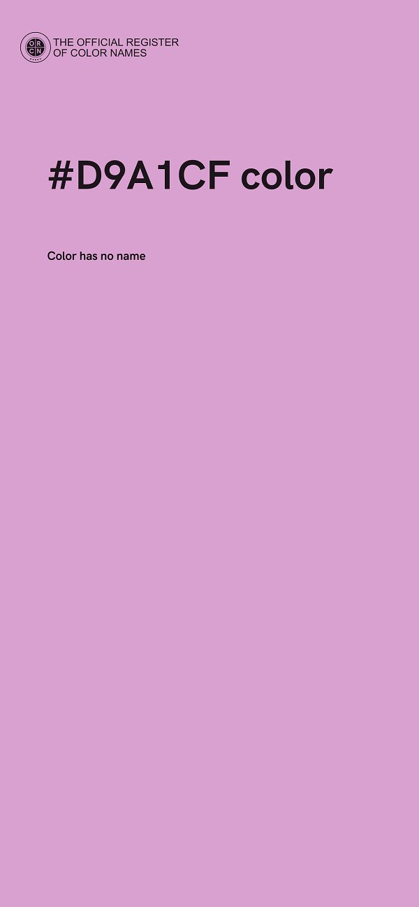 #D9A1CF color image