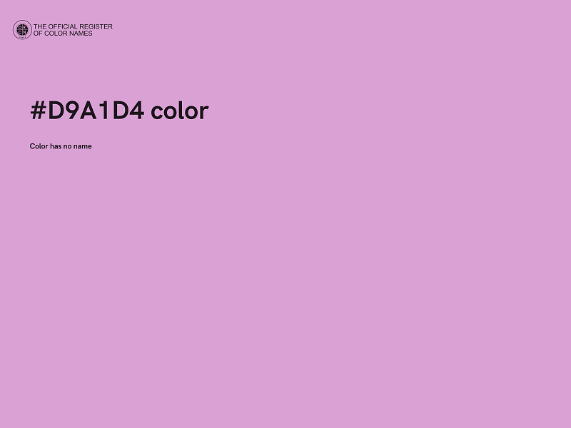 #D9A1D4 color image