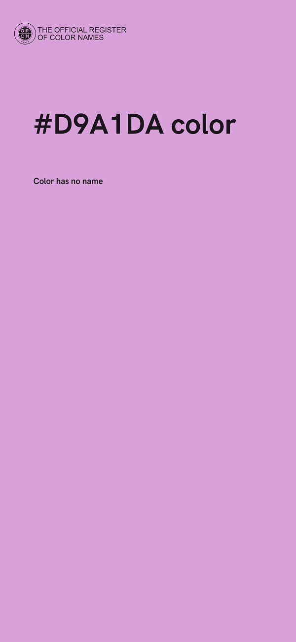 #D9A1DA color image