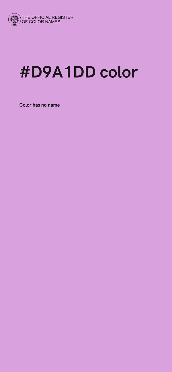 #D9A1DD color image