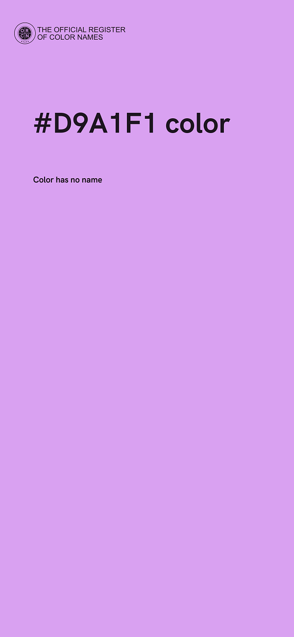 #D9A1F1 color image