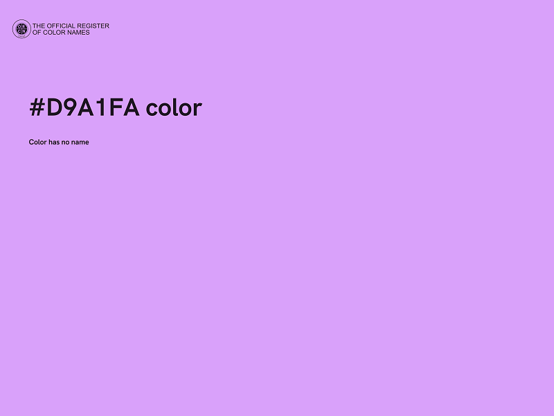 #D9A1FA color image