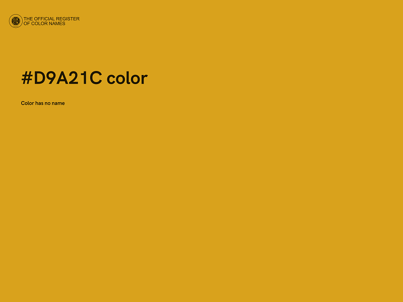 #D9A21C color image