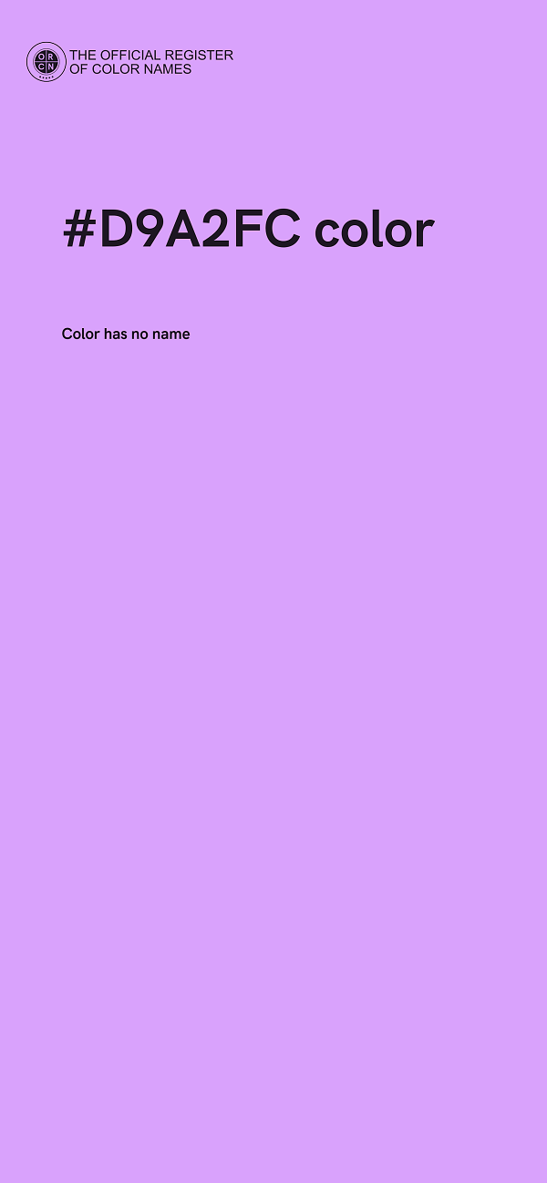 #D9A2FC color image