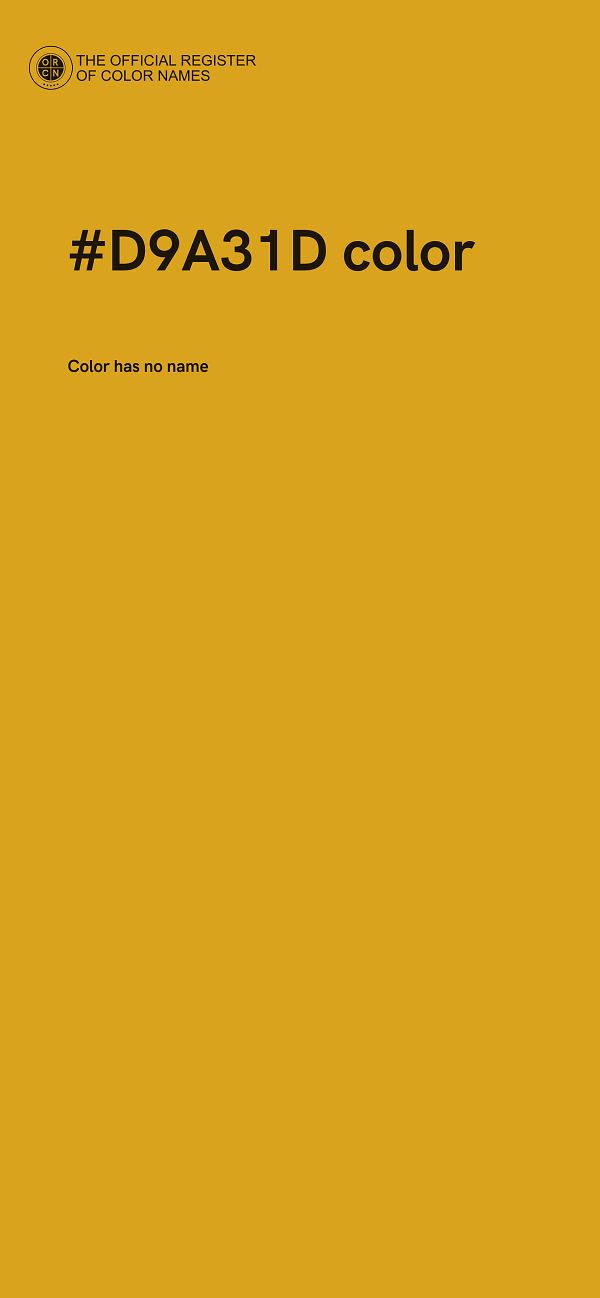 #D9A31D color image