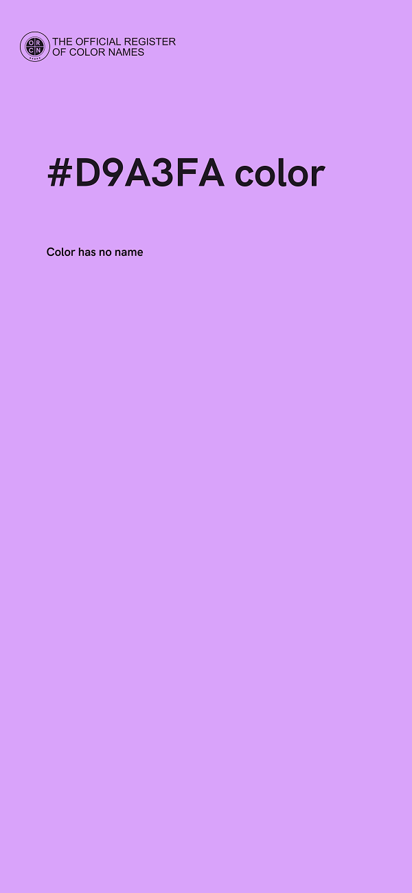 #D9A3FA color image