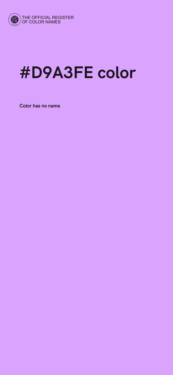 #D9A3FE color image