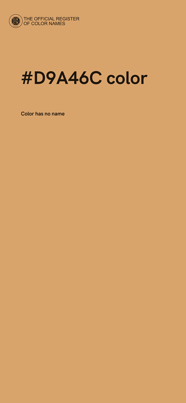 #D9A46C color image