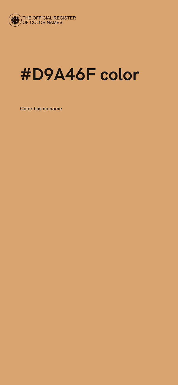 #D9A46F color image