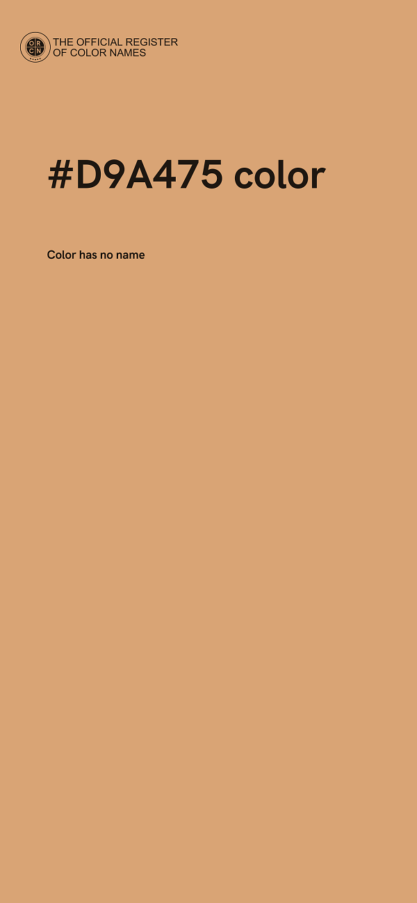 #D9A475 color image