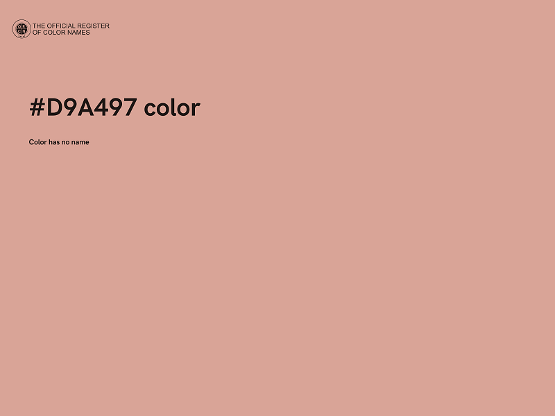 #D9A497 color image