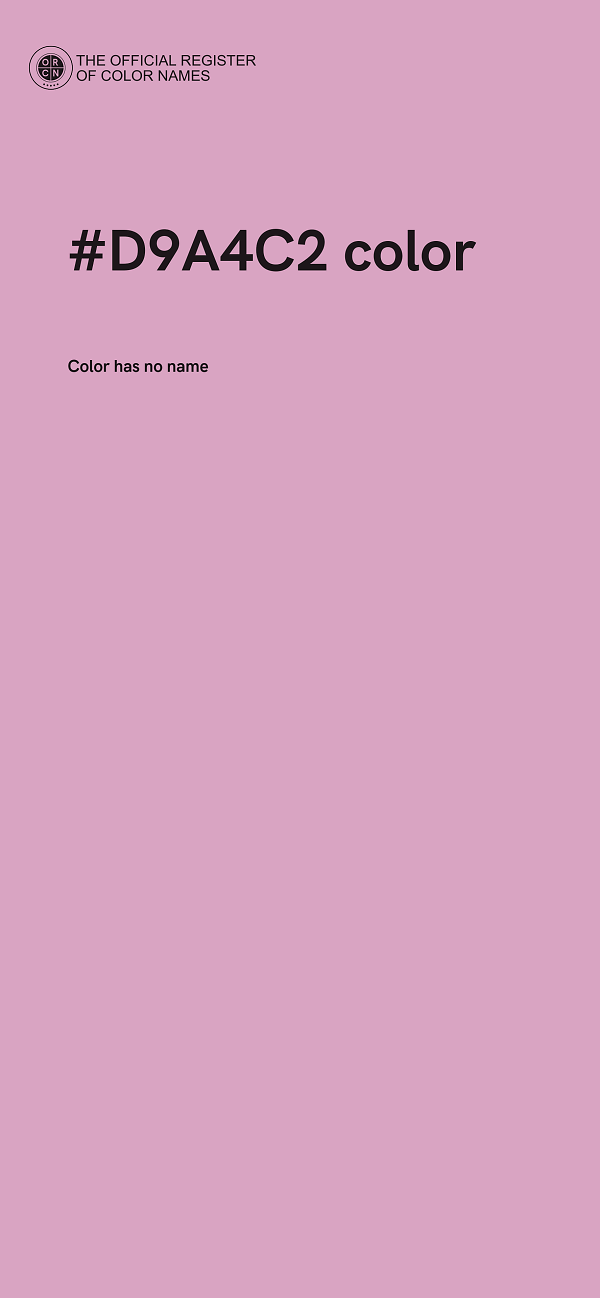 #D9A4C2 color image