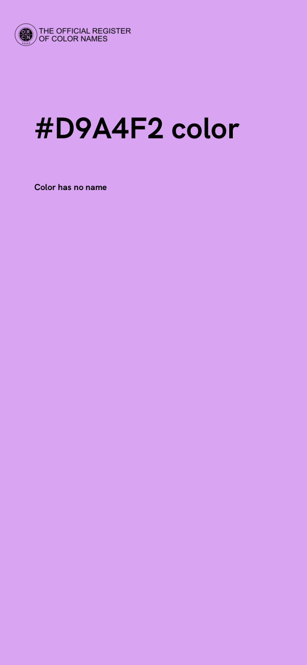 #D9A4F2 color image