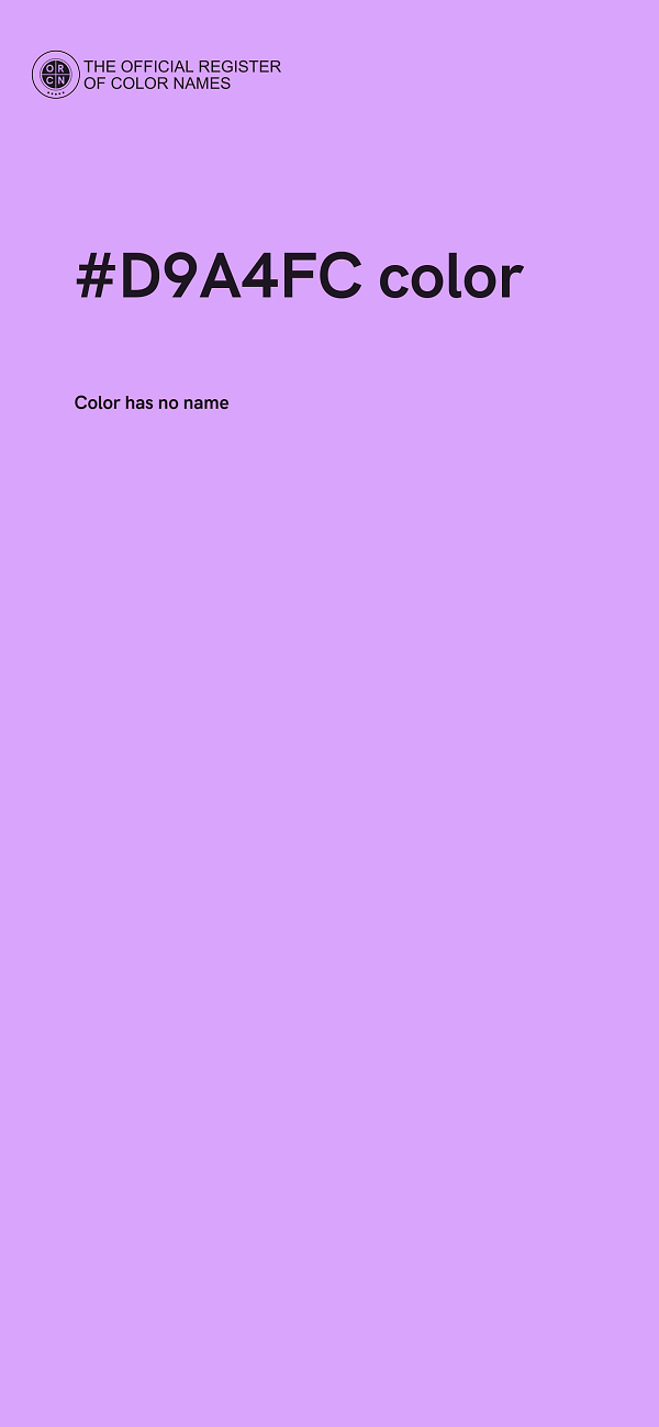 #D9A4FC color image
