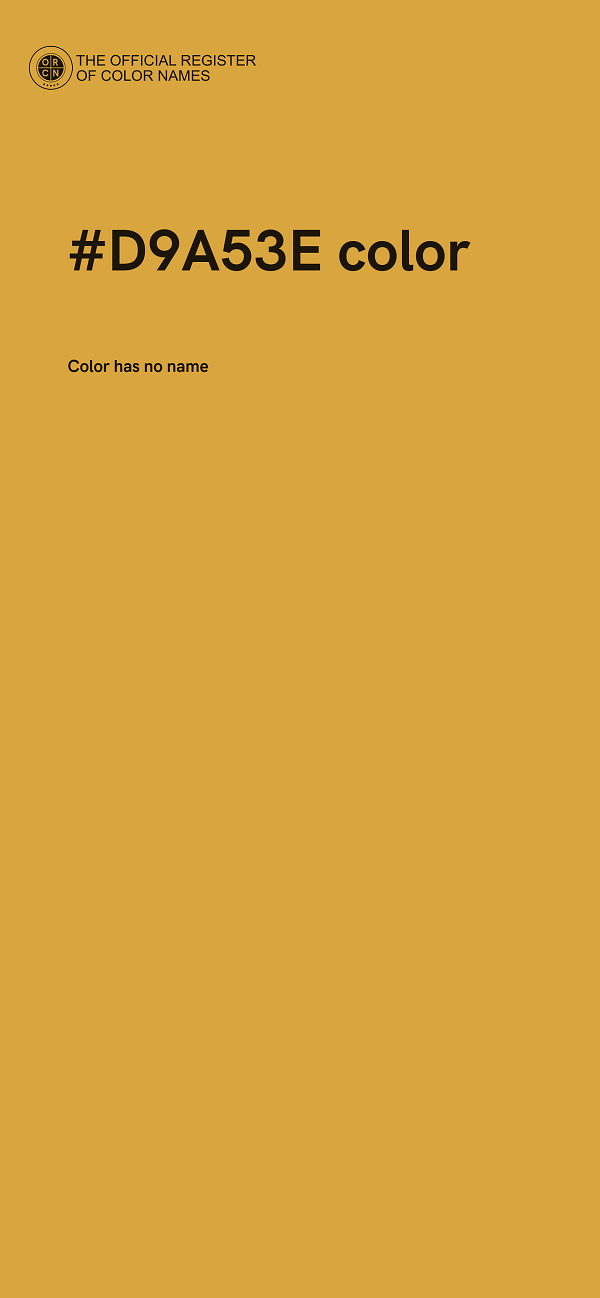 #D9A53E color image