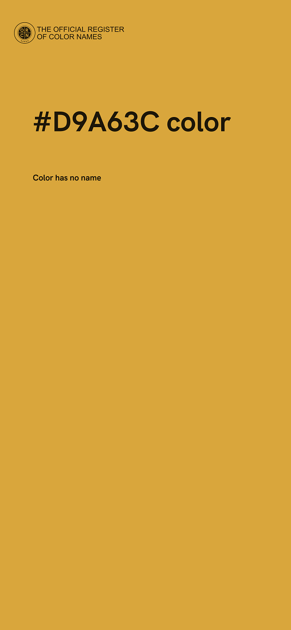 #D9A63C color image