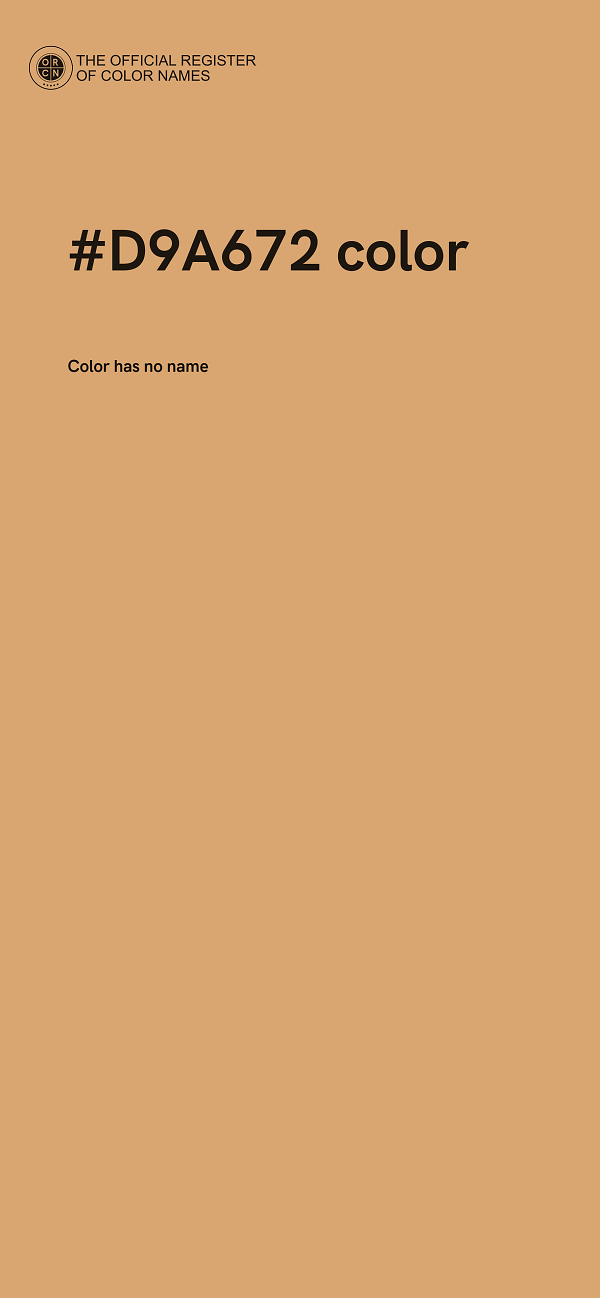 #D9A672 color image