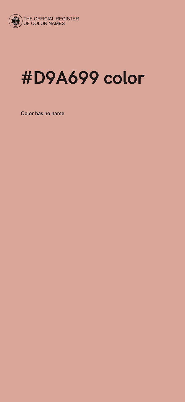 #D9A699 color image