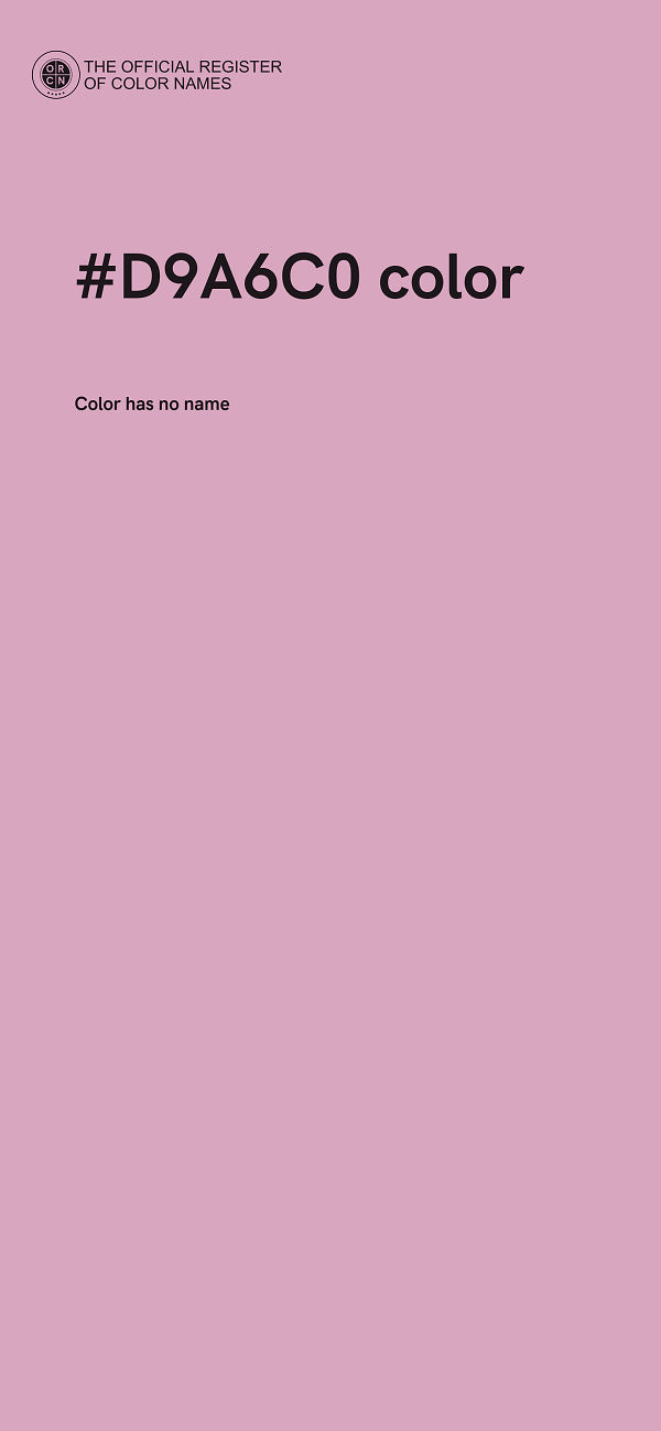 #D9A6C0 color image