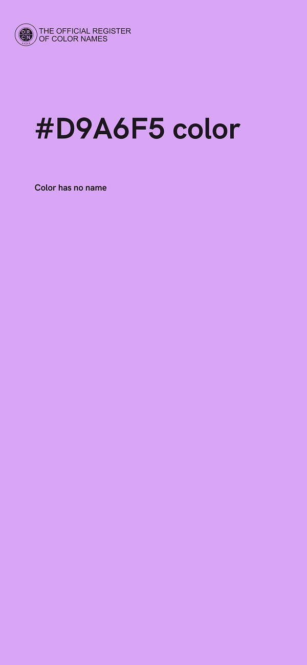 #D9A6F5 color image
