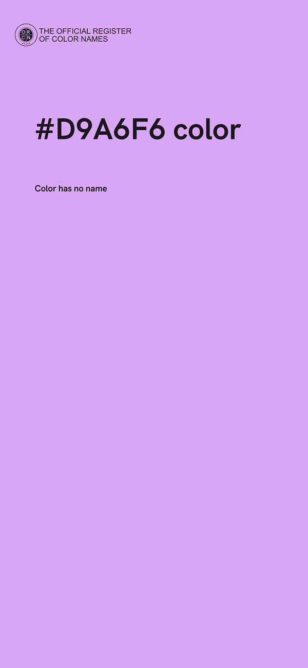 #D9A6F6 color image