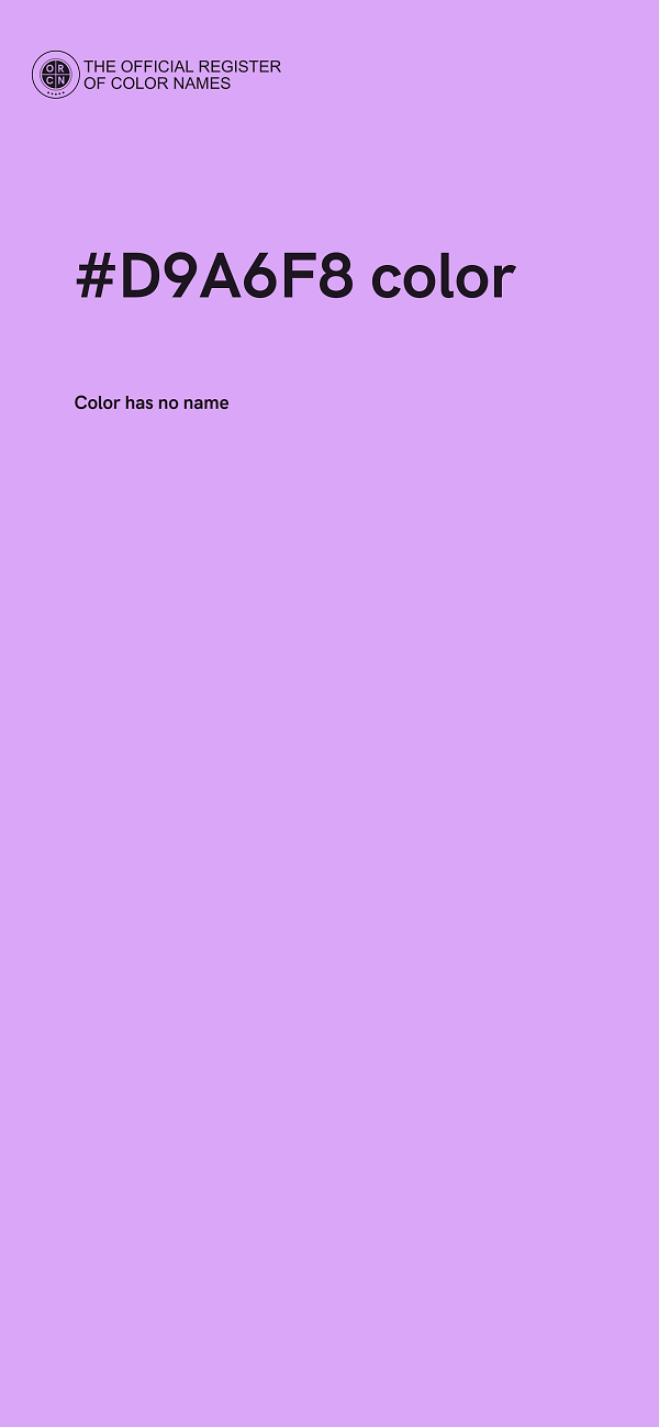 #D9A6F8 color image