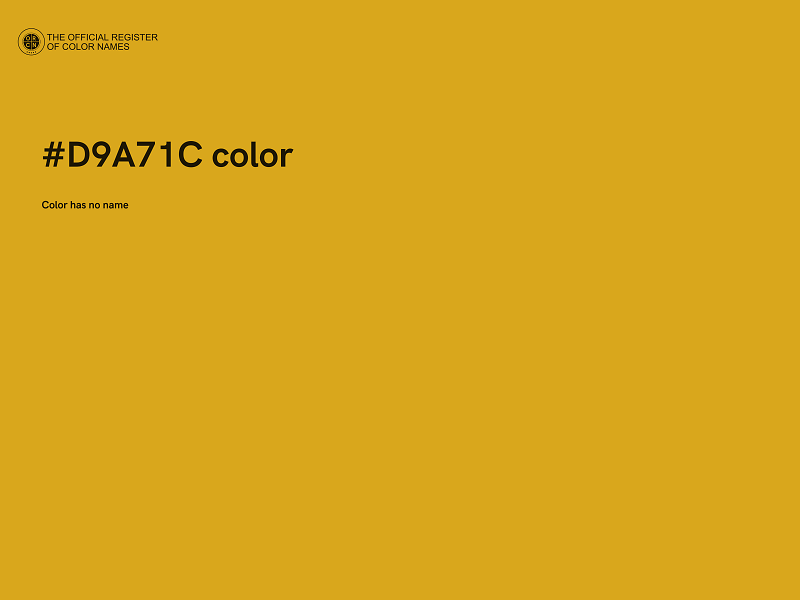 #D9A71C color image