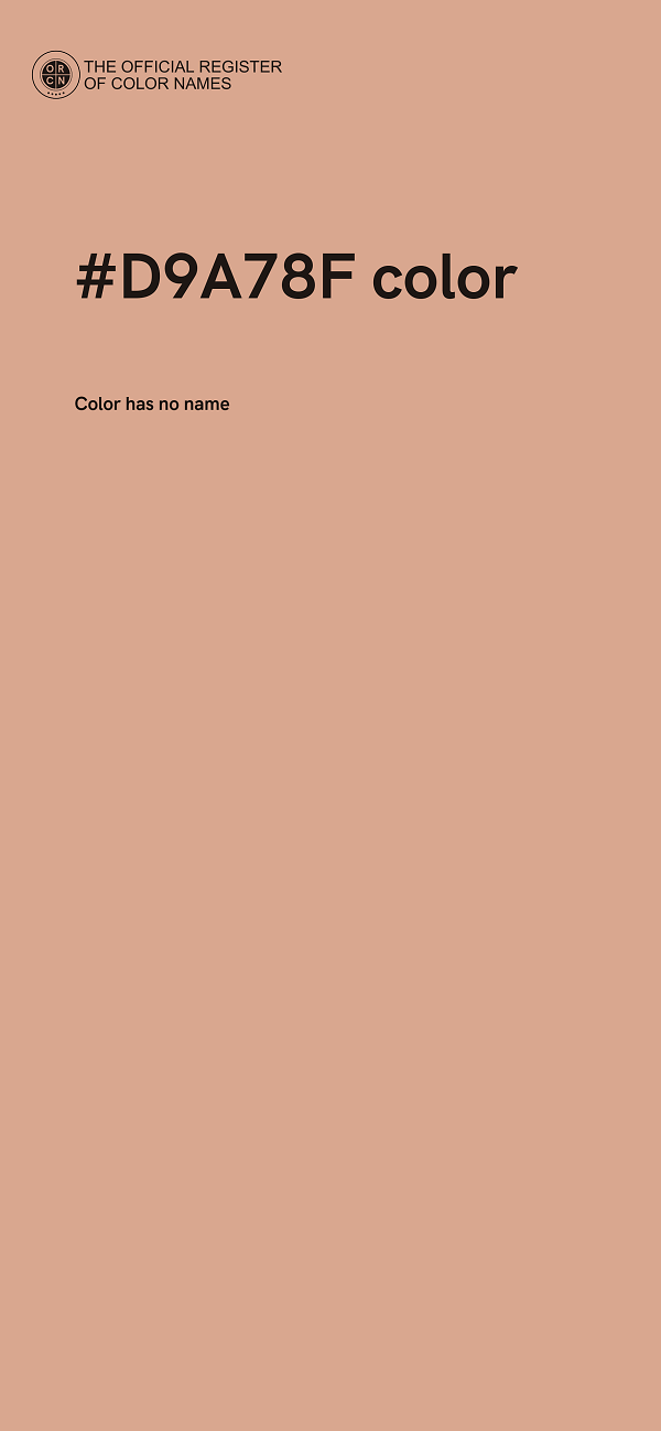 #D9A78F color image