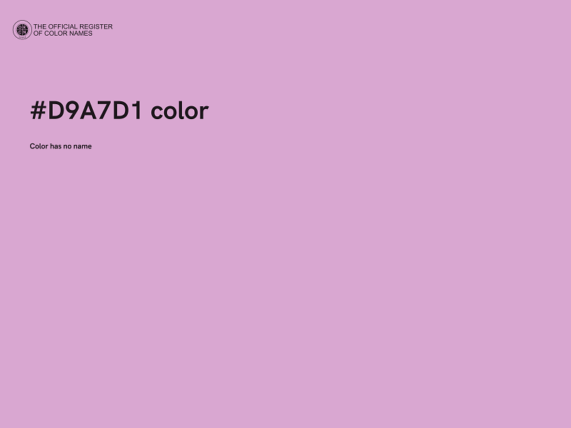 #D9A7D1 color image