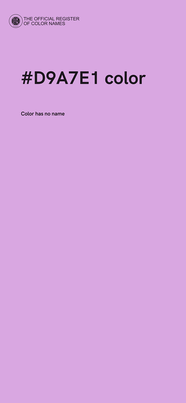 #D9A7E1 color image