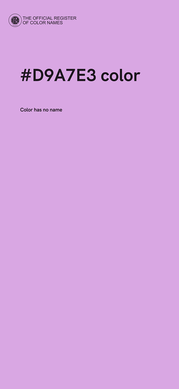 #D9A7E3 color image