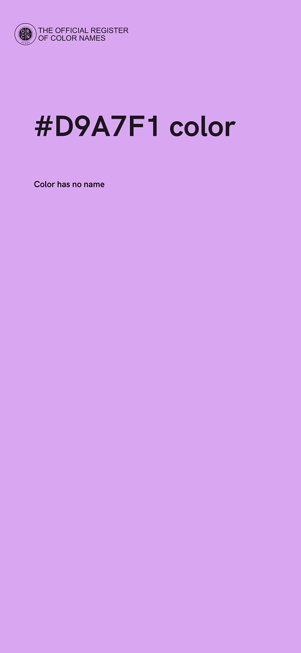#D9A7F1 color image