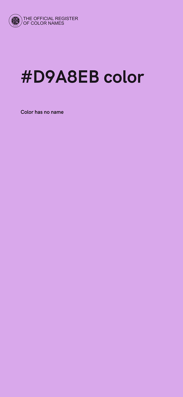 #D9A8EB color image