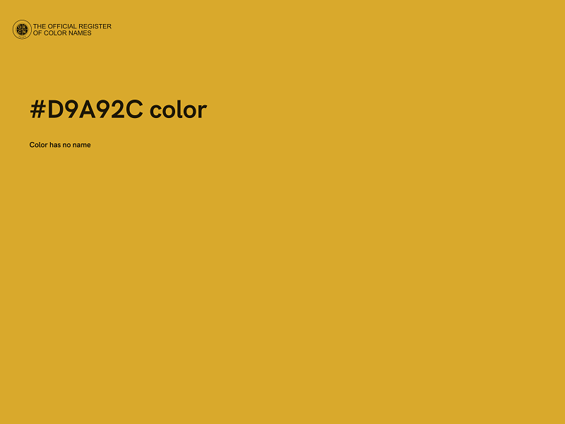 #D9A92C color image