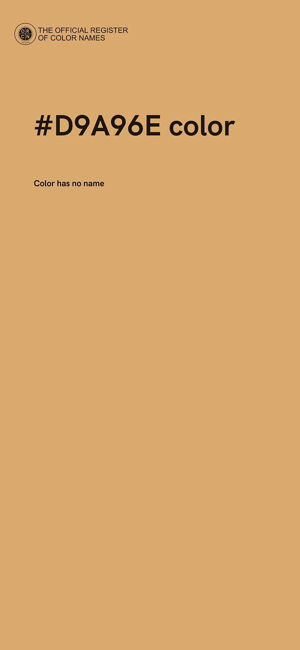 #D9A96E color image