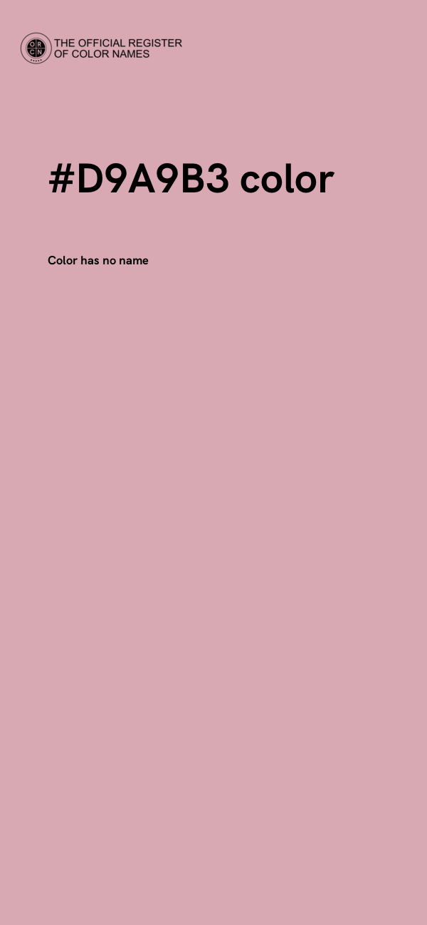 #D9A9B3 color image
