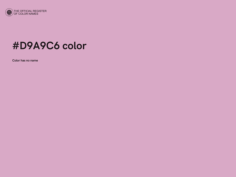 #D9A9C6 color image