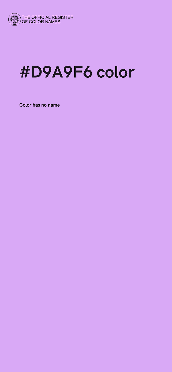 #D9A9F6 color image
