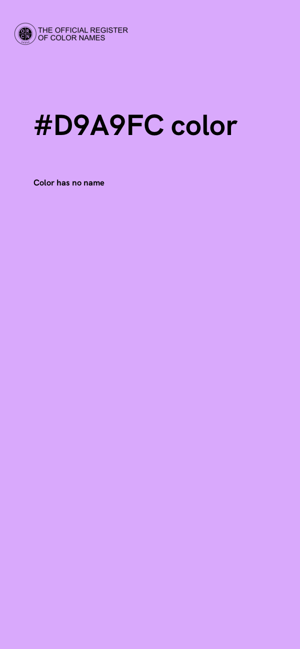#D9A9FC color image