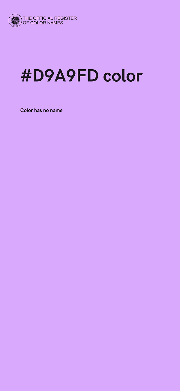 #D9A9FD color image
