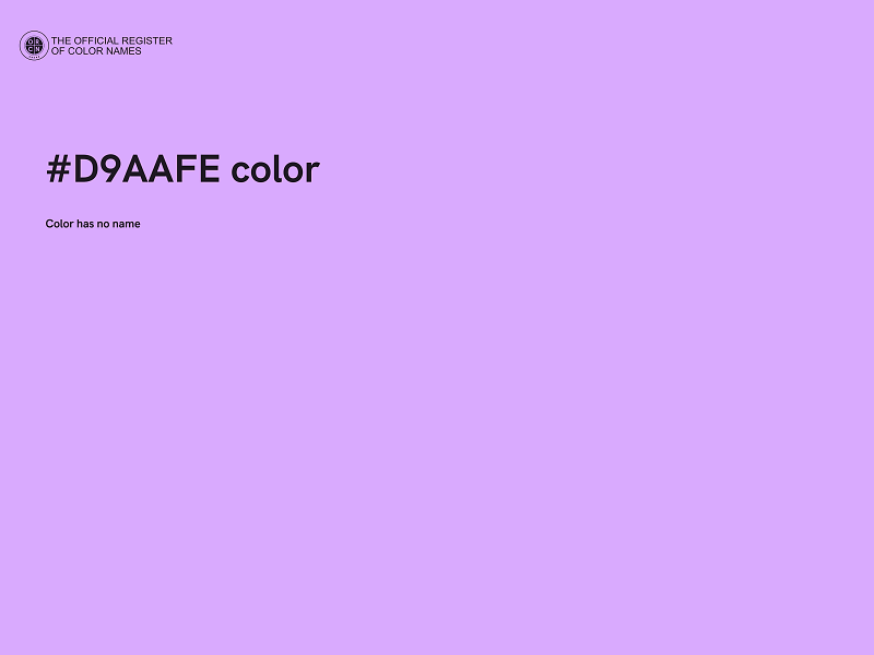 #D9AAFE color image