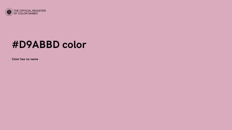 #D9ABBD color image