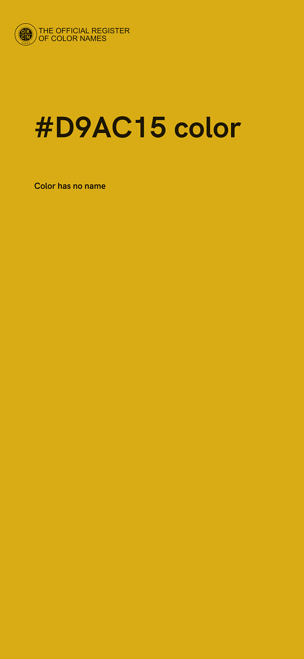 #D9AC15 color image