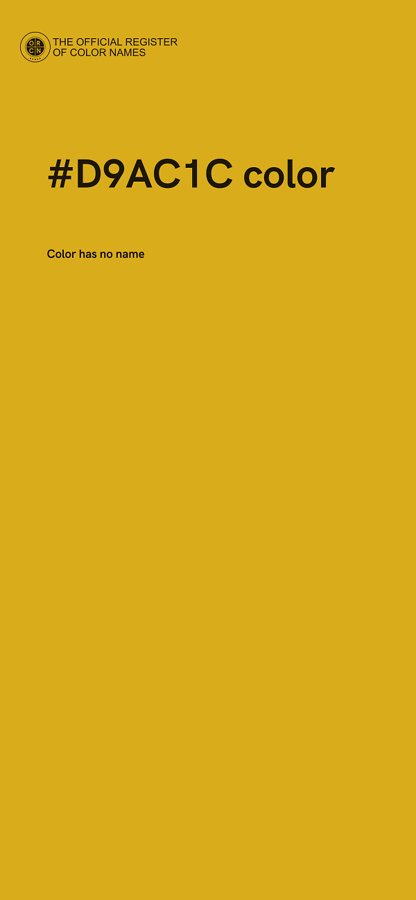 #D9AC1C color image