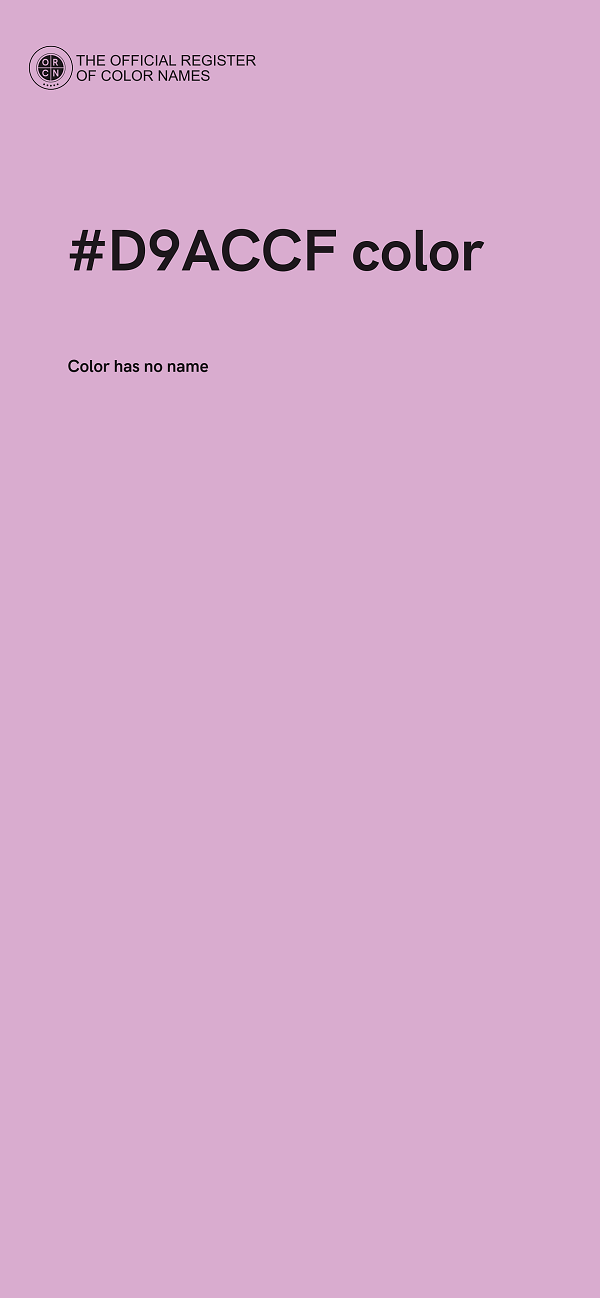 #D9ACCF color image